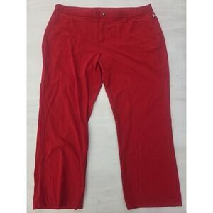 Sapphire Scrub Pants Womens 2XL Tall Red Pockets Medical Nurse Work Stretch